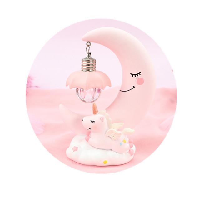 LED Unicorn Moon Lamp