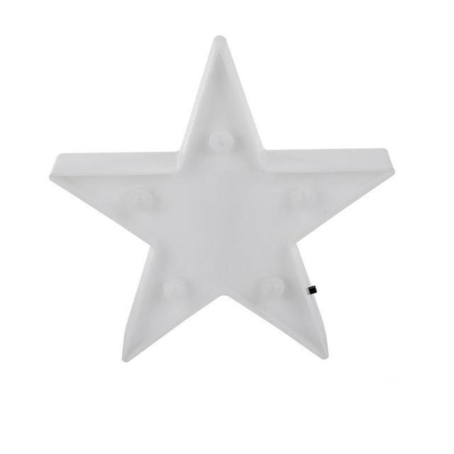 Star Shaped LED Night Light Table Lamp